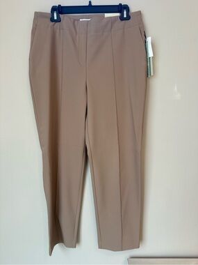 Rachel Zoe Slim Tailored Trousers in Camel Tan